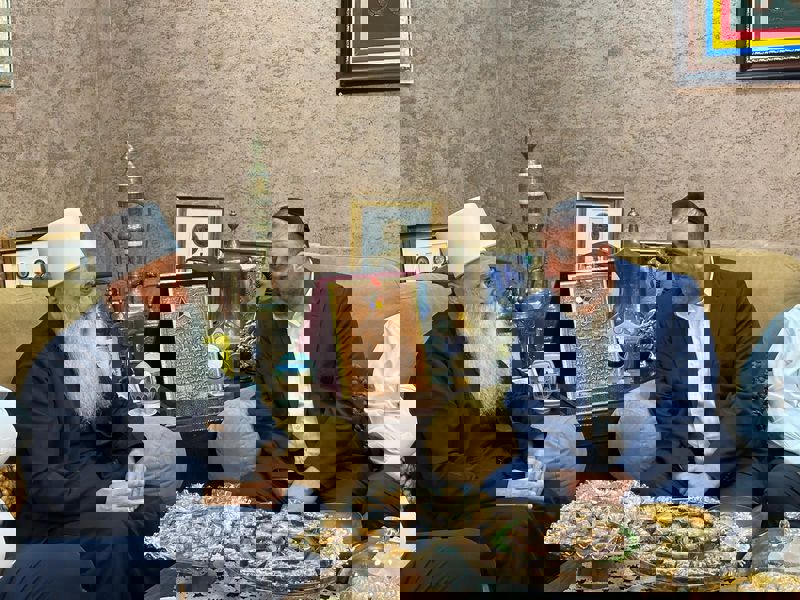 سماحة الشيخ ووزير الداخلية 